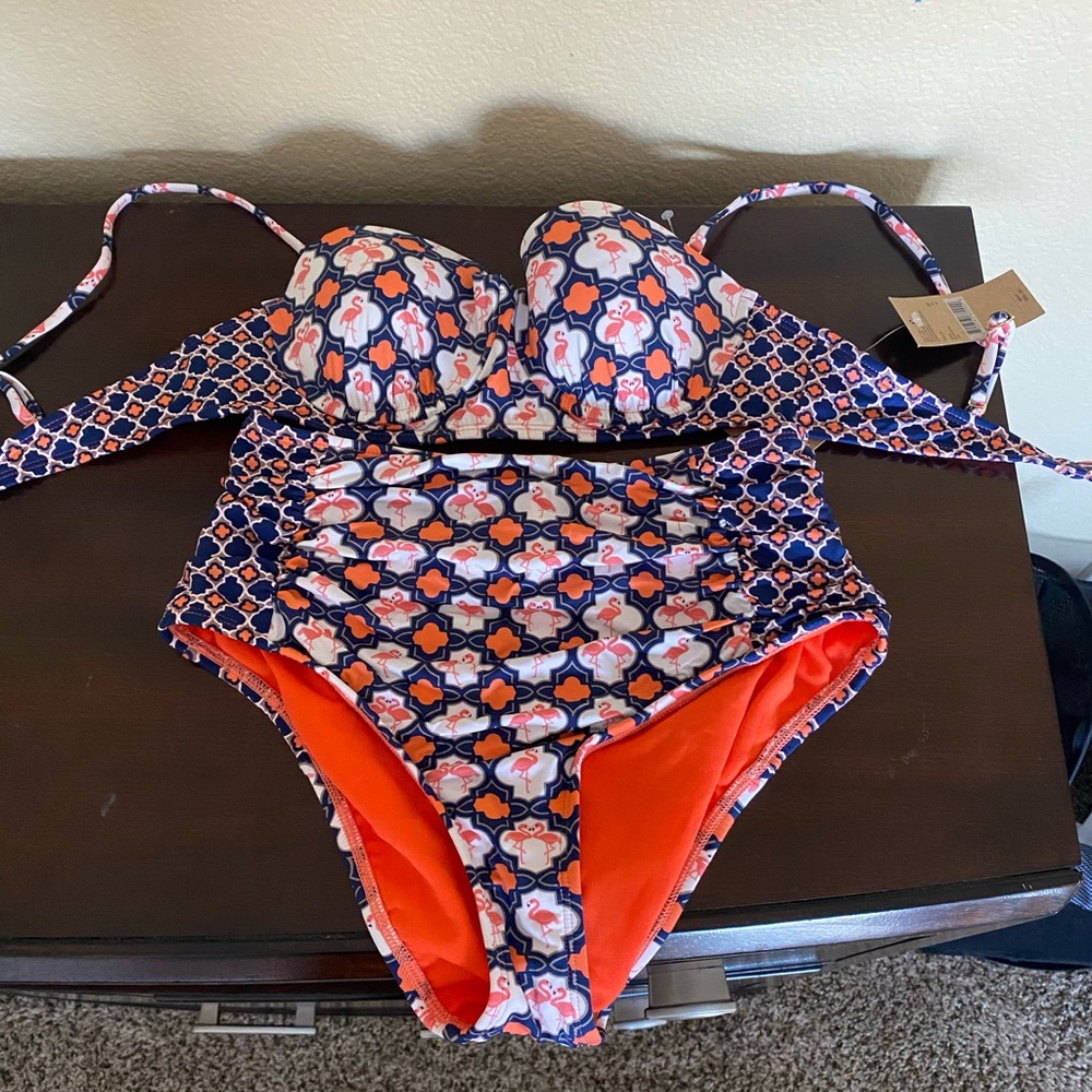 **TAGS ATTACHED** Cremieux High waisted swim suit